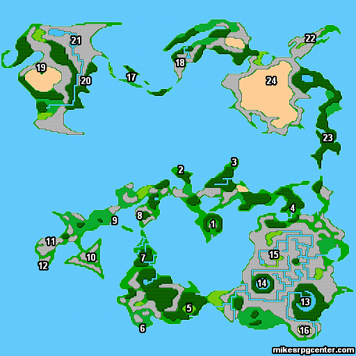 final fantasy 1 overworld map