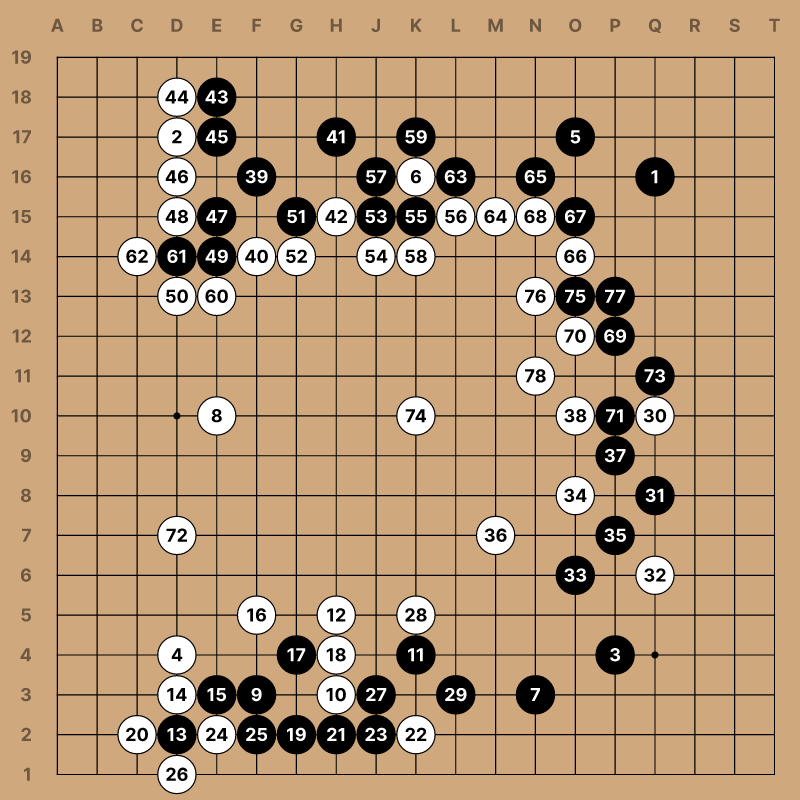 kifu diagram of short game